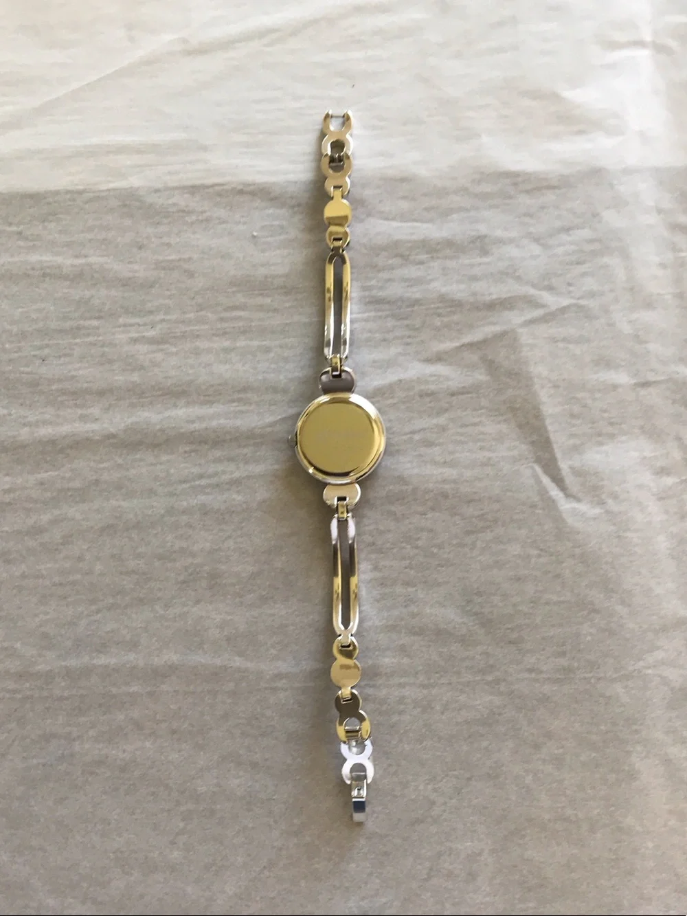 Brighton All Silver-Tone Ladies Bracelet Watch with Decorative Chain Links